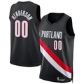 Edoa PT.Blazers #00 Scoot Henderson Black Swingman Jerseys - Icon Edition