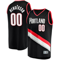 Edoa PT.Blazers #00 Scoot Henderson Fanatics Black Fast Break Replica Jerseys - Icon Edition