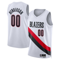 Edoa PT.Blazers #00 Scoot Henderson White Swingman Jerseys - Association Edition