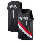 Edoa PT.Blazers #1 Ja Morant Black Swingman Jerseys - Icon Edition