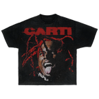 T-Shirt Playboi Carti Streetwear Tee Short Sleeve Red And Black Graphic Shirt For Fans Everywhere