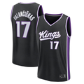 Edoa S.Kings #17 Jonas Valan?i¨±nas Fanatics Black Fast Break Replica Jerseys - Icon Edition