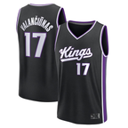 Edoa S.Kings #17 Jonas Valan?i¨±nas Fanatics Black Fast Break Replica Jerseys - Icon Edition