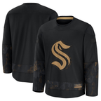 Gdoa S.Kraken Black 2024 Military Appreciation Practice Jerseys