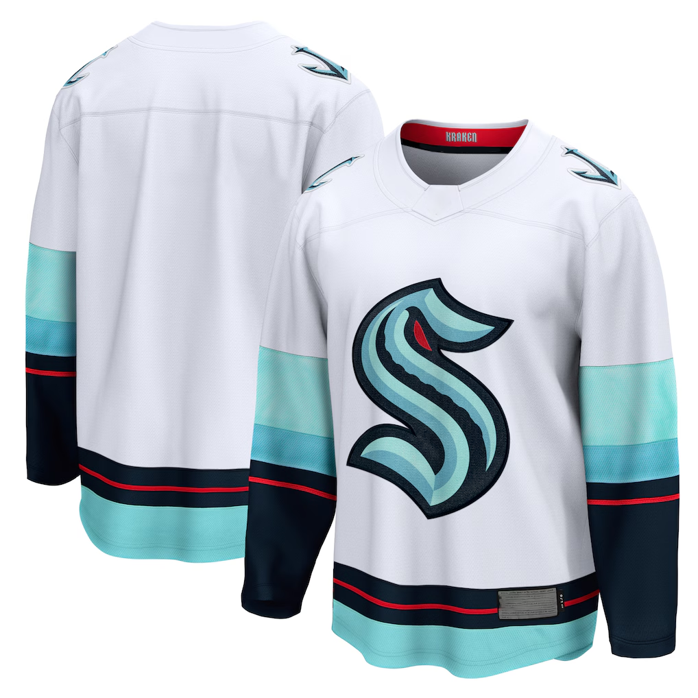 Gdoa S.Kraken White Away Breakaway Jerseys
