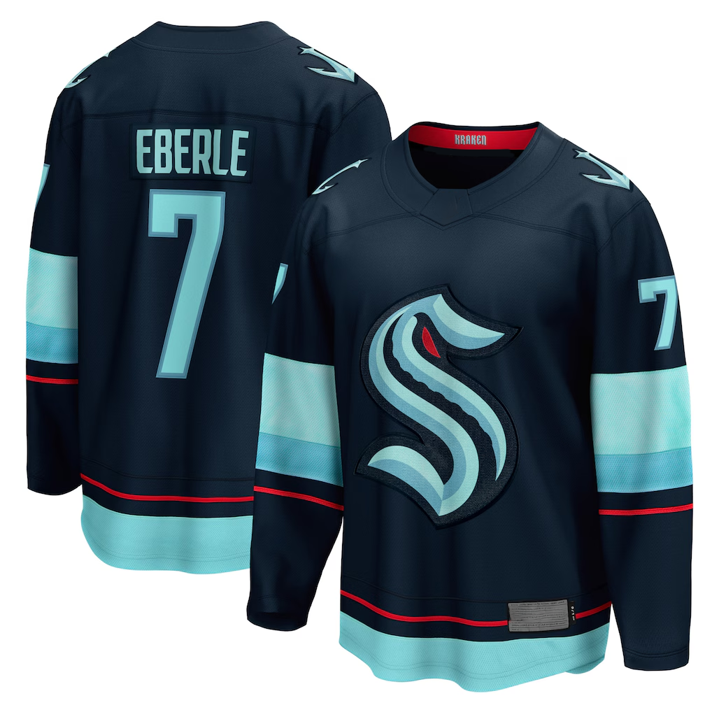 Gdoa S.Kraken #7 Jordan Eberle Navy Home Breakaway Player Jerseys