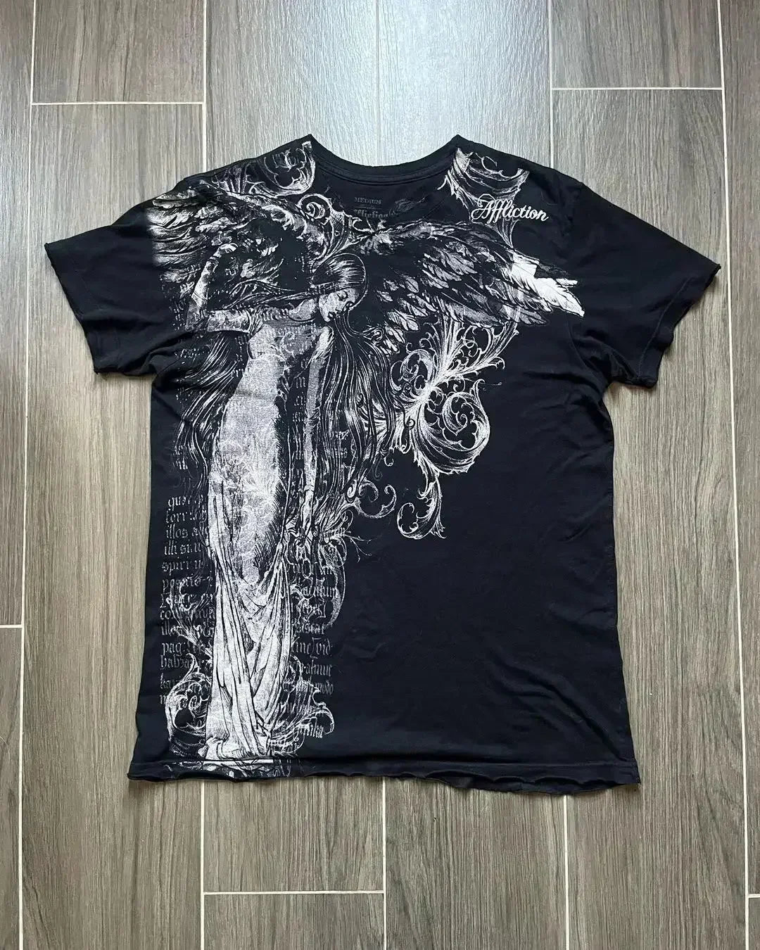 Cheap T-shirt Jerseys Y2K Tapout New men T Shirt Letter Graphic Print Oversized tops Punk Rock Round Neck Tops Harajuku street Hip Hop Pure cotton tee