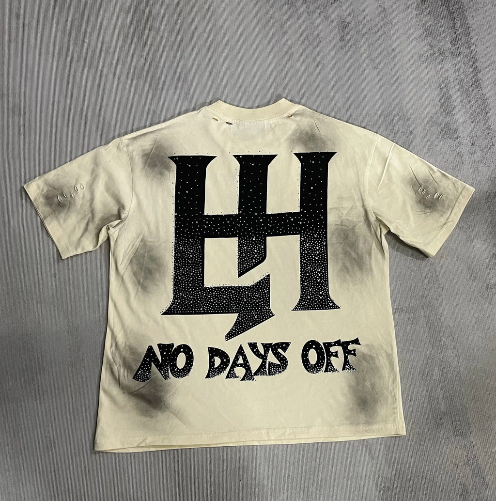 Cheap T-shirt Jerseys New fashion brand LIFE HUSTLERS Y2K hot stamping hole Men Women T-shirt Streetwear 100% Cotton Loose Round Neck Top Tees
