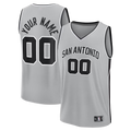 Edoa SA.Spurs Fanatics Silver Fastbreak Custom Jerseys - Statement Edition