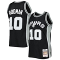 Edoa SA.Spurs #10 Dennis Rodman Mitchell & Ness Black 1993-1994 Hardwood Classics Swingman Jerseys