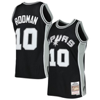 Edoa SA.Spurs #10 Dennis Rodman Mitchell & Ness Black 1993-1994 Hardwood Classics Swingman Jerseys