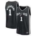 Edoa SA.Spurs #1 Victor Wembanyama Black Swingman Jerseys - Icon Edition
