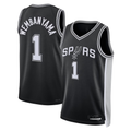 Edoa SA.Spurs #1 Victor Wembanyama Fanatics Black Fast Break Replica Player Jerseys - Icon Edition