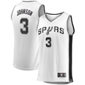 Edoa SA.Spurs #3 Keldon Johnson Fanatics White Fast Break Association Jerseys