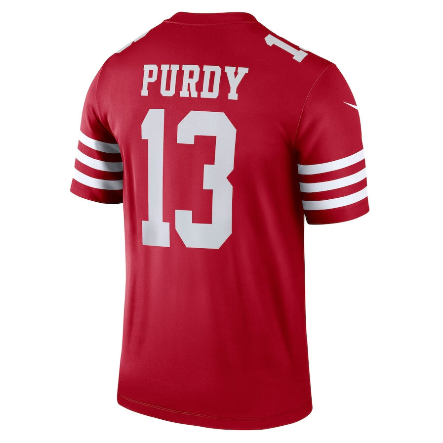 SF.49ers #13 Brock Purdy Scarlet Team Legend Stitched American Football Jerseys