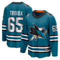 Gdoa S.Jose Sharks #65 Jacob Trouba Teal Home Breakaway Jerseys