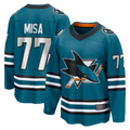 Gdoa S.Jose Sharks #77 Michael Misa Teal Breakaway Jerseys