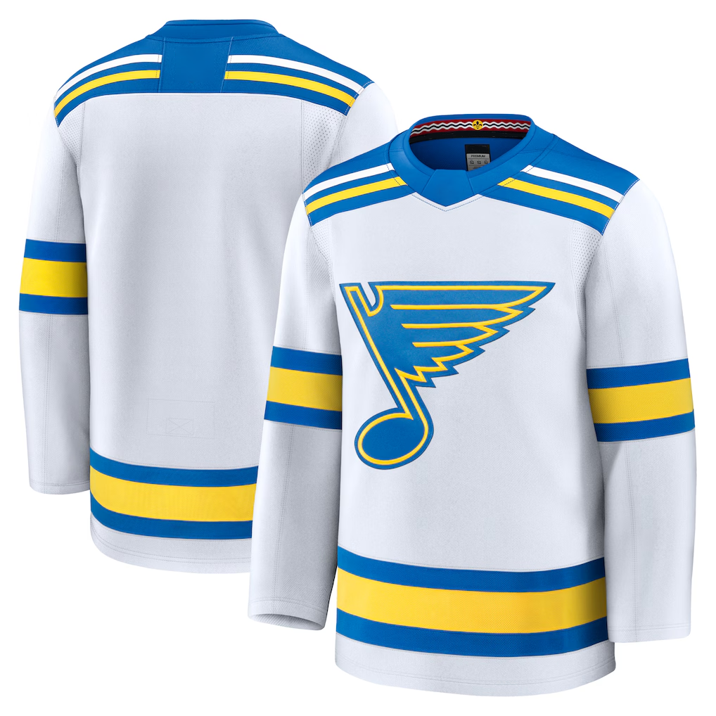 Gdoa St.L.Blues White Away Premium Jerseys