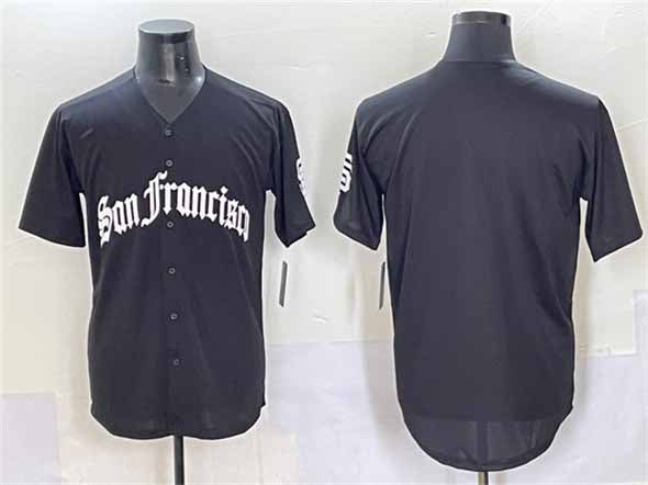 San Francisco Giants Blank Black 'Gothic Fog Edition' Vapor Premier Limited Stitched Baseball Jersey