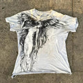 Cheap T-shirt Jerseys 2025 New pure cotton American retro skull print T-shirt with round neck and short sleeve women summer European and American tops