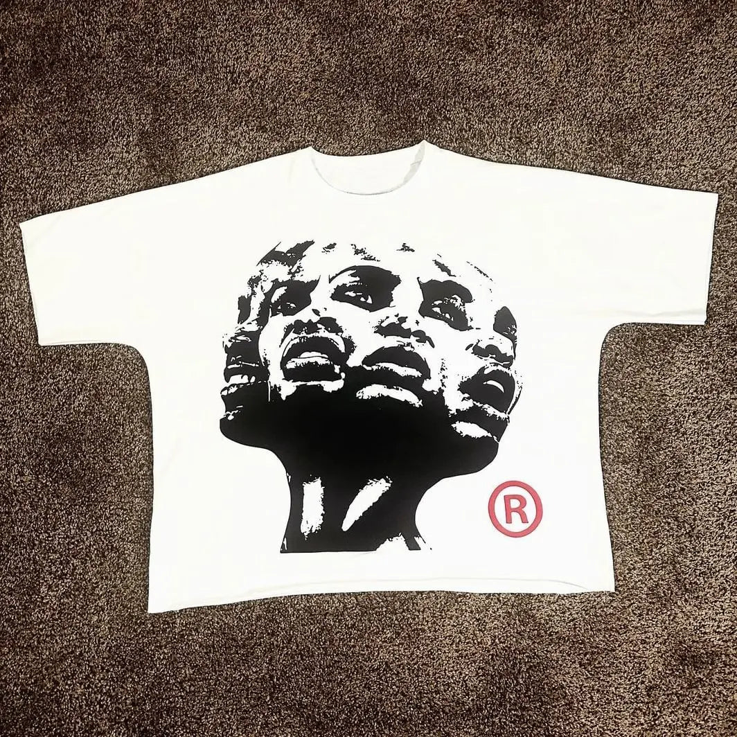 Cheap T-shirt Jerseys Harajuku Letter Graphic T Shirts Y2k Tops Men Women High Street Oversized T Shirt Pro Choice Streetwear Vintage Tee Clothing