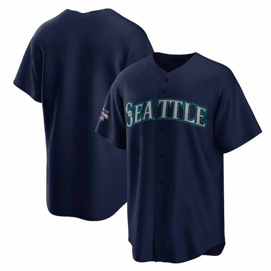 Seattle Mariners 2025 All-Star Game Away Replica Jersey - Navy Stitched Baseball Jersey