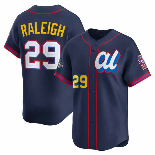 Seattle Mariners #29 Cal Raleigh American League 2025 All-Star Edition Limited Player Jersey - Navy Baseball Jersey