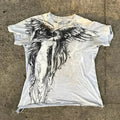 Cheap T-shirt Jerseys 91s High Street Shirts Women Graphic Print Oversized T Shirt Harajuku Gothic Round Neck Cotton Short Sleeve Tops New