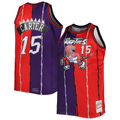 Edoa T.Raptors Mitchell & Ness Purple Red Big & Tall Hardwood Classics 1998-99 Split Swingman Jerseys