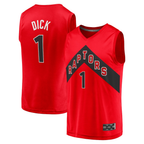 Edoa T.Raptors #1 Gradey Dick Red Fast Break Player Jerseys - Icon Edition