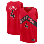 Edoa T.Raptors #4 Scottie Barnes Red Fast Break Replica Jerseys - Icon Edition