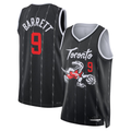 Edoa T.Raptors #9 RJ Barrett Black 2025-26 Swingman Jerseys - City Edition