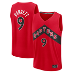 Edoa T.Raptors #9 RJ Barrett Red Fast Break Jerseys - Icon Edition