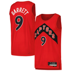 Edoa T.Raptors #9 RJ Barrett Red Swingman Player Jerseys - Icon Edition