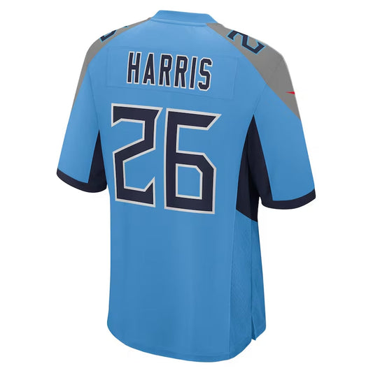 T.Titans #26 Marcus Harris Light Blue Team Game Stitched American Football Jersey