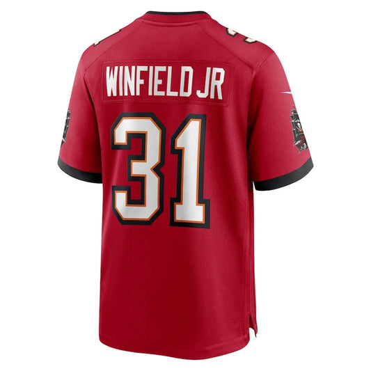 TB.Buccaneers #31 Antoine Winfield Jr. Red 50th Anniversary Game Stitched American Football Jerseys