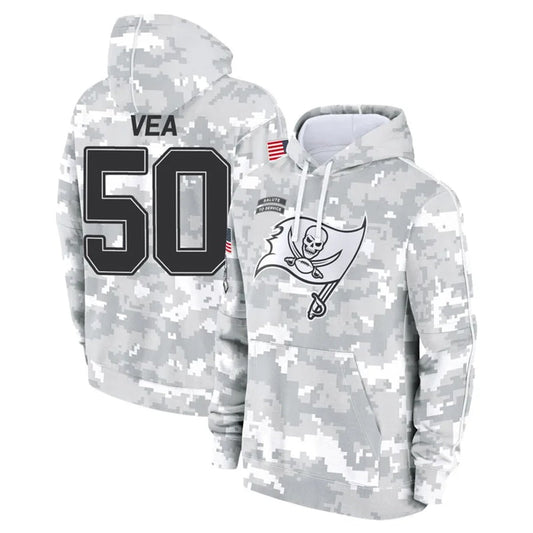 TB.Buccaneers #50 Vita Vea Player Salute to Service Hoodies & T-Shirts Football Jerseys
