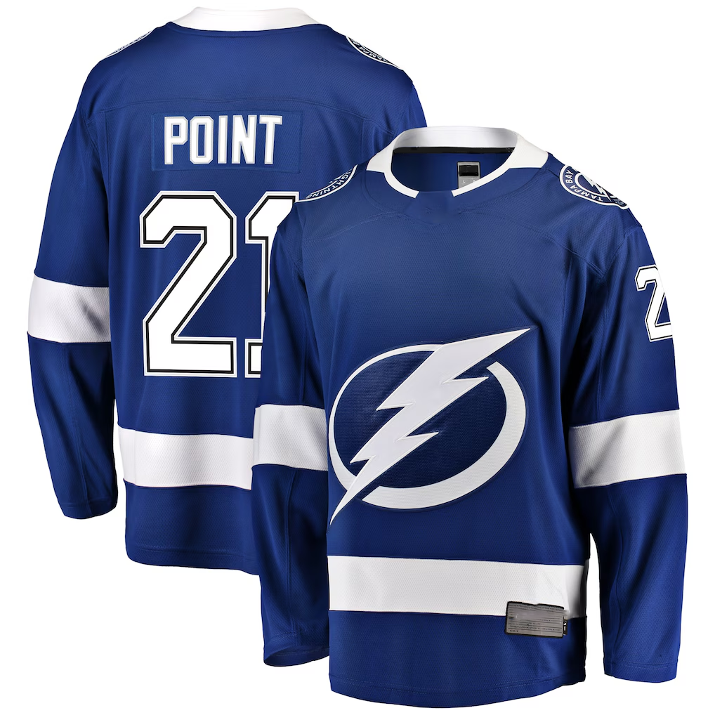 Gdoa TB.Lightning #21 Brayden Point Blue Breakaway Jerseys