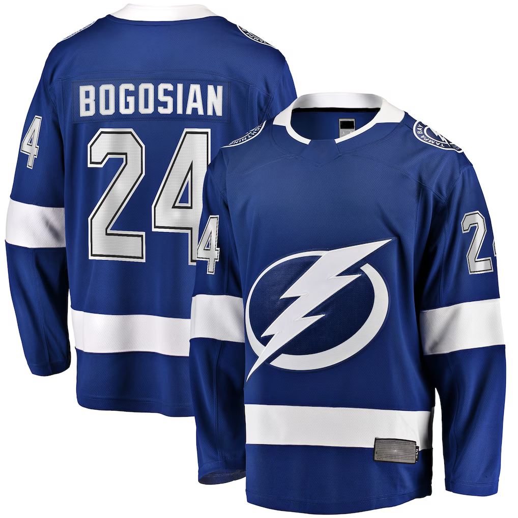 Gdoa TB.Lightning #24 Zach Bogosian Blue Home Breakaway Player Jerseys