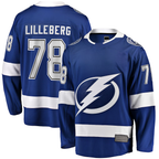 Gdoa TB.Lightning #78 Emil Lilleberg Blue Home Premier Breakaway Player Jerseys