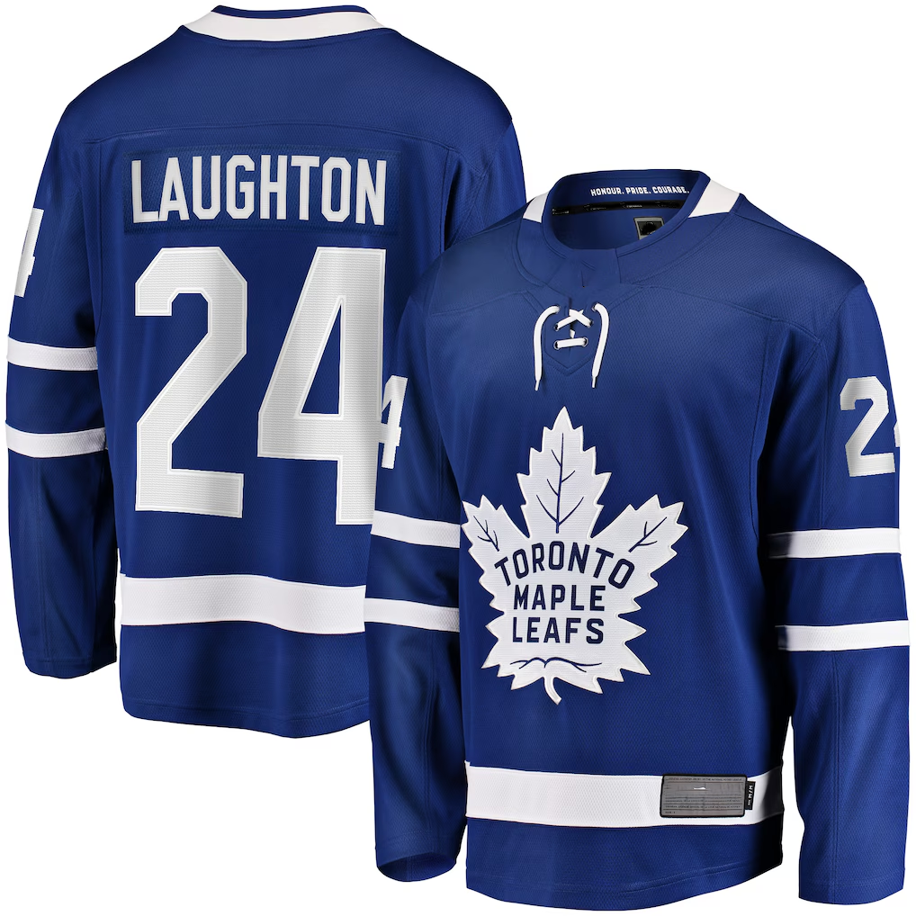 Gdoa T.Maple Leafs #24 Scott Laughton Blue Home Breakaway Jerseys