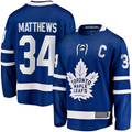 Gdoa T.Maple Leafs #34 Auston Matthews Blue Captain Patch Home Breakaway Player Jerseys