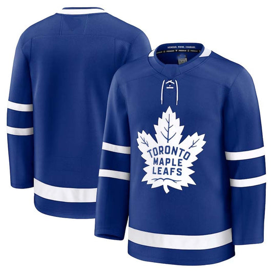 T.Maple Leafs Fanatics Home Premium Jersey - Blue Stitched American Hockey Jerseys