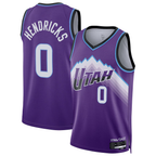 Edoa U.Jazz #0 Taylor Hendricks Purple Swingman Jerseys - Icon Edition