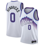 Edoa U.Jazz #0 Taylor Hendricks White Swingman Jerseys - Association Edition