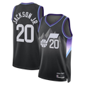 Edoa U.Jazz #20 Jaren Jackson Jr. Black Swingman Jerseys - Statement Edition