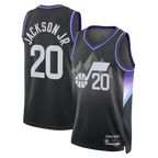 Edoa U.Jazz #20 Jaren Jackson Jr. Black Swingman Jerseys - Statement Edition