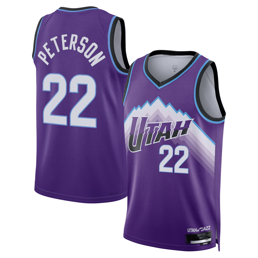Edoa U.Jazz #22 Darryn Peterson Purple 2026 Draft Swingman Jerseys - Icon Edition