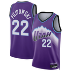 Edoa U.Jazz # 22 Kyle Filipowski Purple Swingman Jerseys - Icon Edition