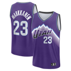 Edoa U.Jazz #23 Lauri Markkanen Fanatics Purple Fast Break Replica Jerseys - Icon Edition